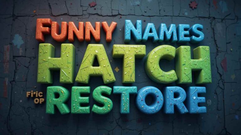 funny names for hatch restore