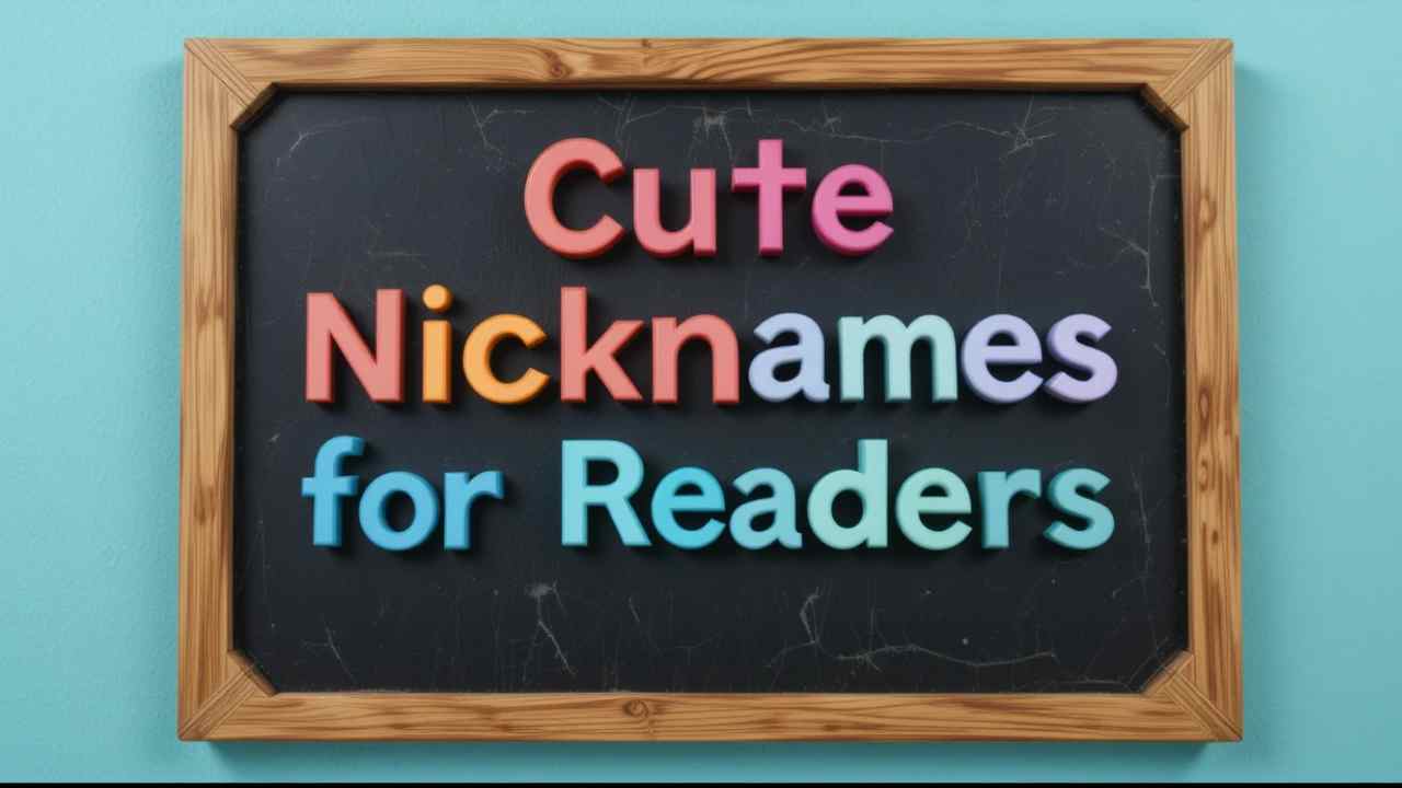 cute nicknames for readers