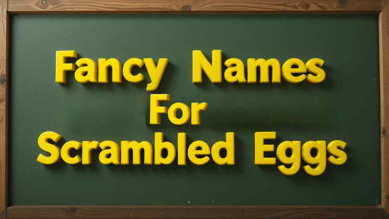 fancy name for scrambled eggs