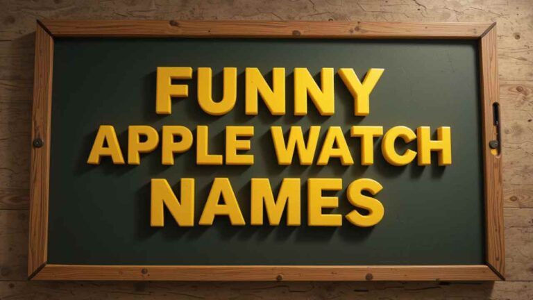 funny apple watch names
