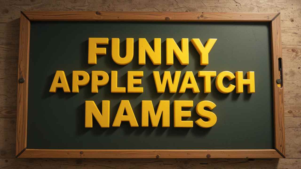 funny apple watch names