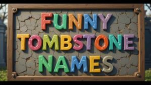 funny tombstone names