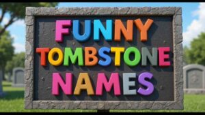 funny tombstone names
