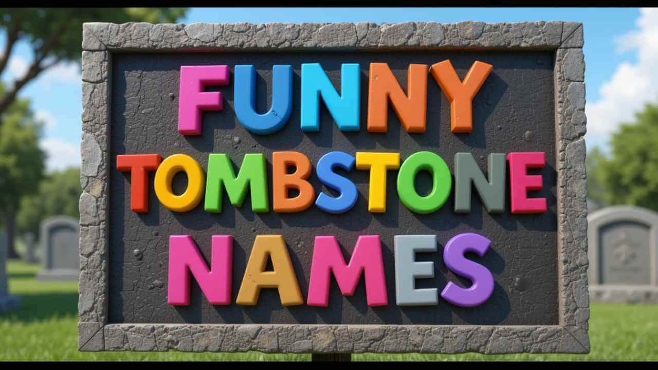 funny tombstone names