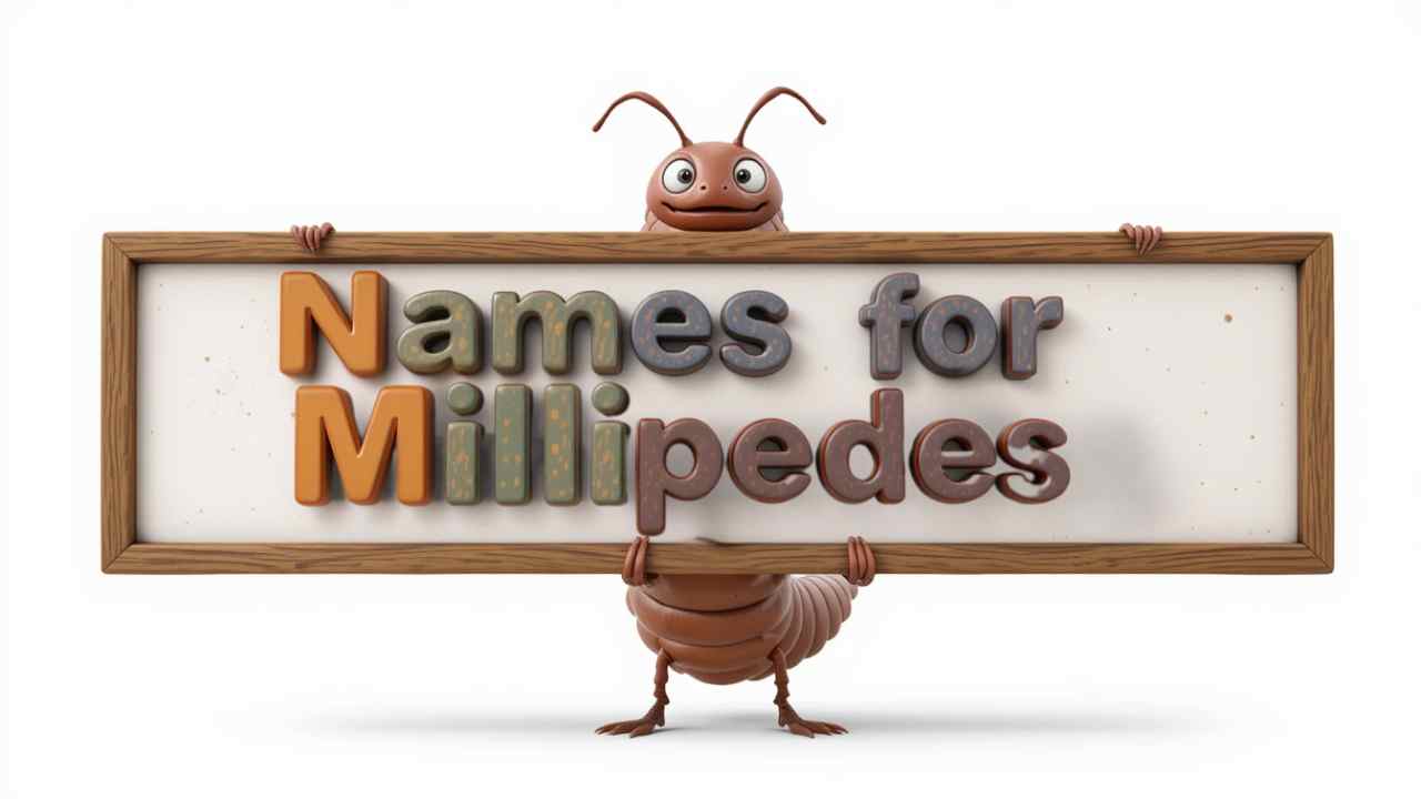 names for millipedes