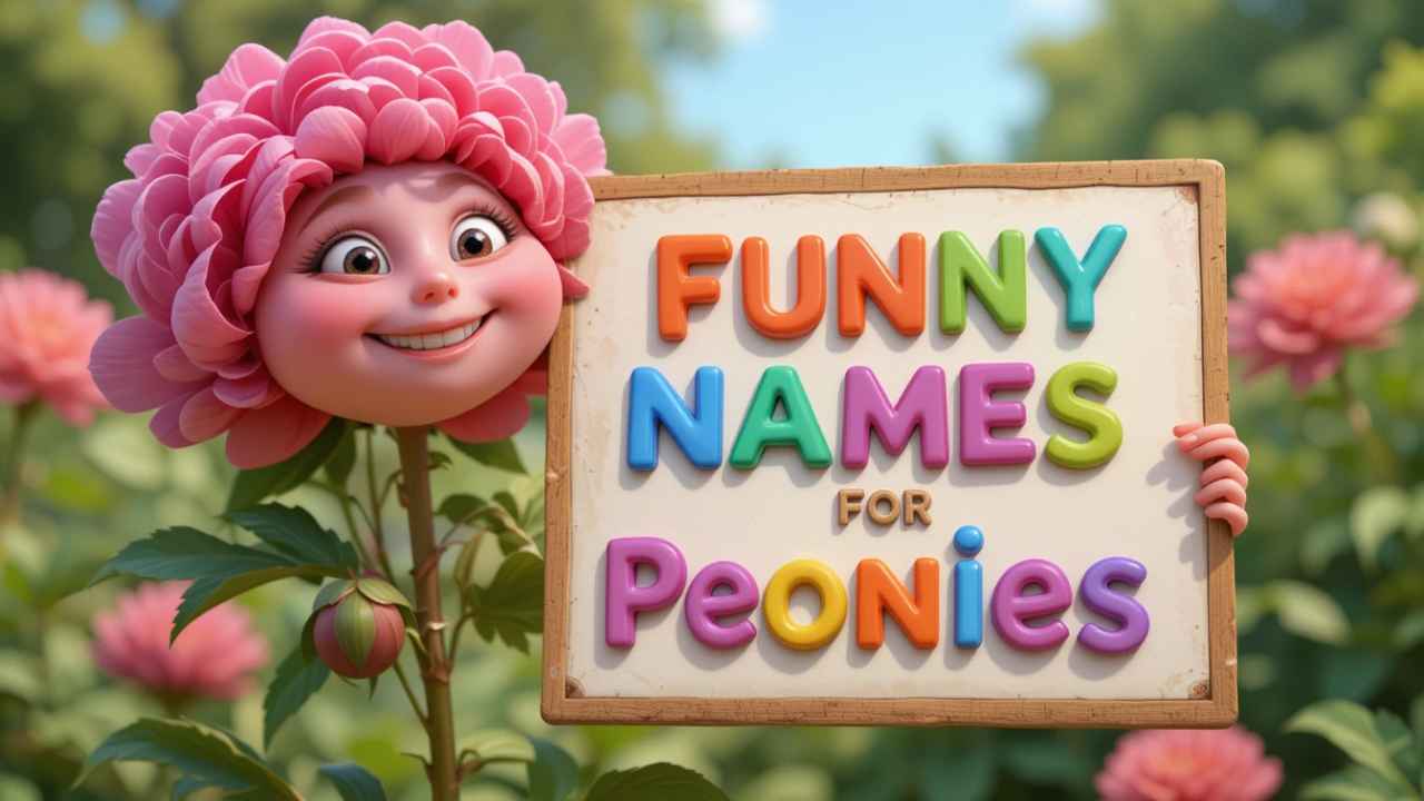 funny names for peonies