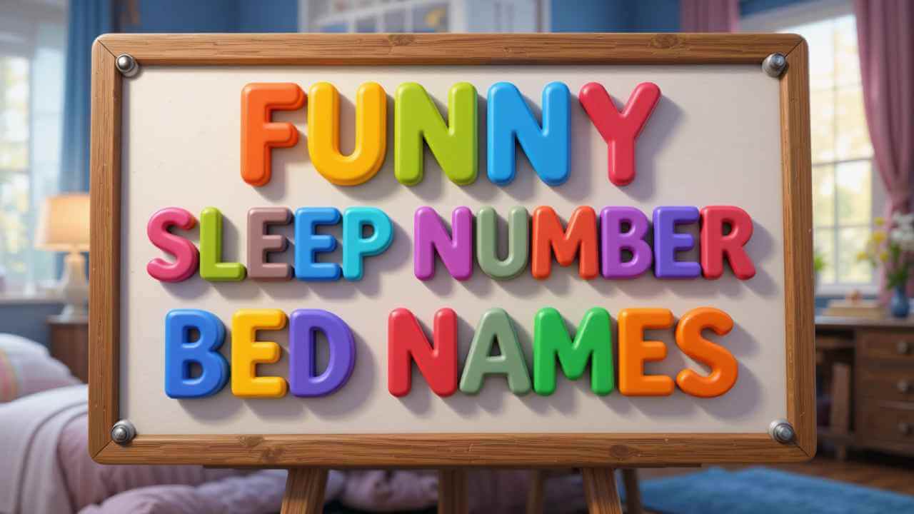funny sleep number bed names