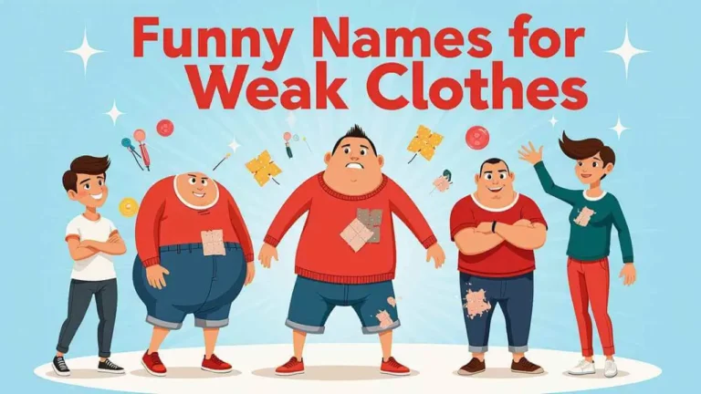 Funny Names for Weak Clothes